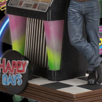 Statue Old&Rare Fonzie & Juke Box - Happy Days