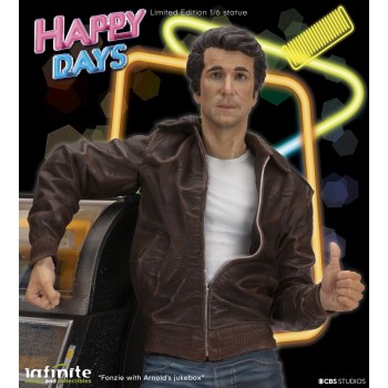 Statue Old&Rare Fonzie & Juke Box - Happy Days