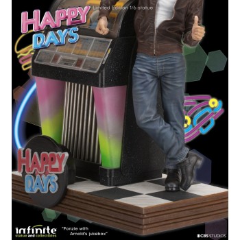 Statue Old&Rare Fonzie & Juke Box - Happy Days