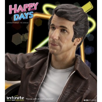 Statue Old&Rare Fonzie & Juke Box - Happy Days
