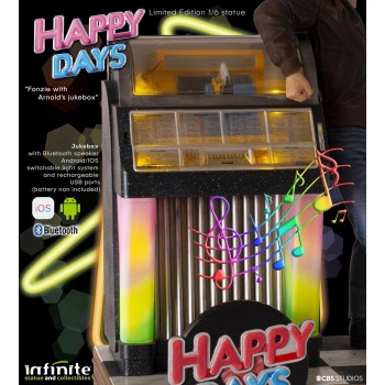 Statue Old&Rare Fonzie & Juke Box - Happy Days