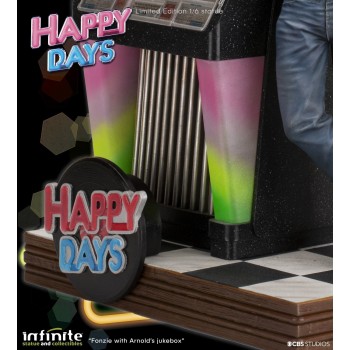 Statue Old&Rare Fonzie & Juke Box - Happy Days