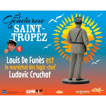 Figurine Louis de Funès est le maréchal des logis-chef Ludovic Cruchot - Le Gendarme de Saint-Tropez