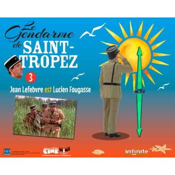 Figurine Jean Lefebvre est Fougasse - Le Gendarme de Saint-Tropez