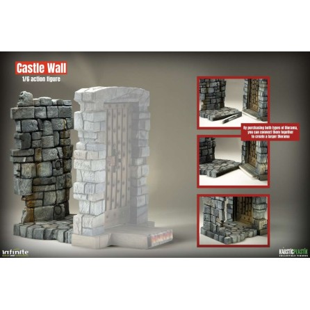 Diorama de la pared del castillo 1/6