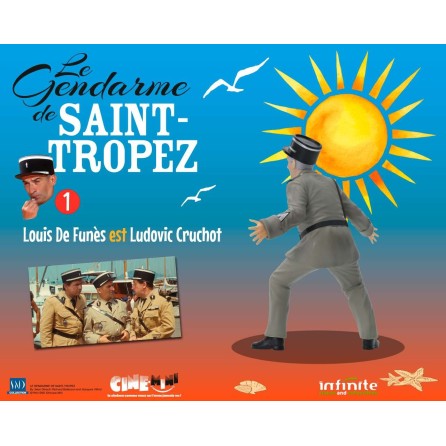 Figurine Louis de Funès est Ludovic Cruchot - Le Gendarme de Saint-Tropez