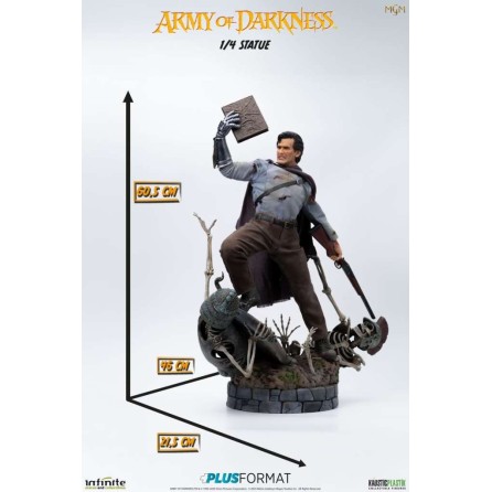 Evil Dead 3 : L'Armée des ténèbres Ash Williams - 1/4 plus format statue - Infinite Statue France